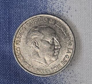 Lote monedas 10 céntimos 1959