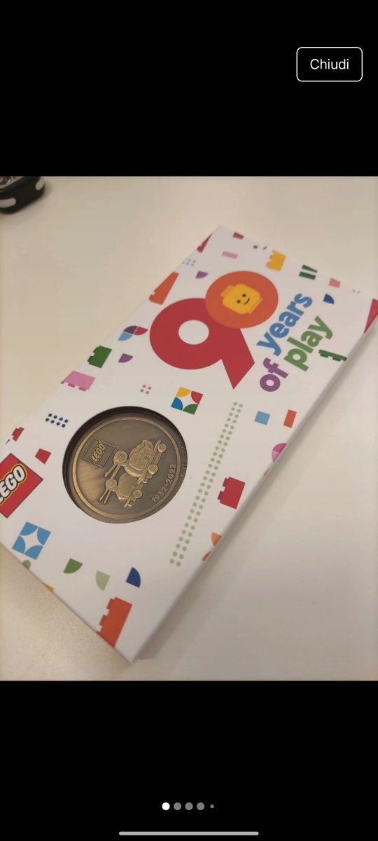 Lego moneta 90 anniversario 