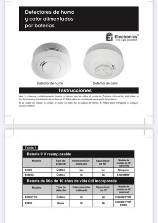 EI605TYc Detector Humo con zumbador y óptico 