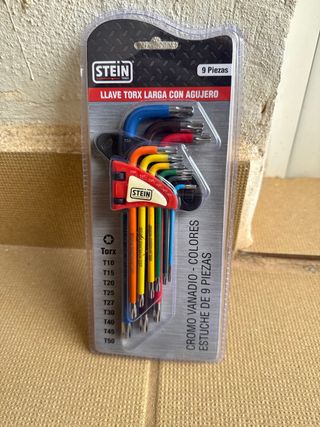 Juego de llaves Torx con agujero