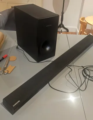 Barra de sonido Samsung.