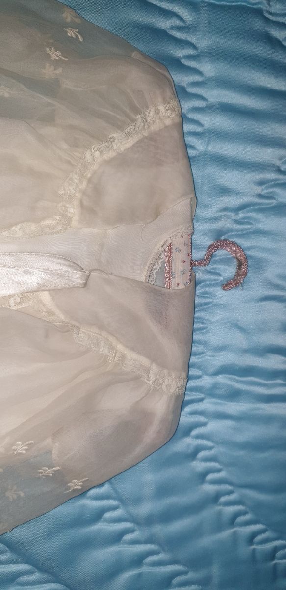 batón para bautizar vintage