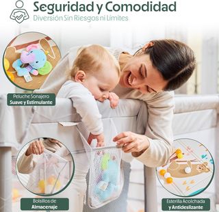 Parque Infantil Bebe 150x150cm+Esterilla+Bolas
