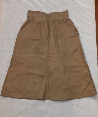 Gonna Vintage in Vera Pelle beghe cachi