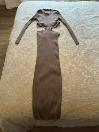 Vestido Canale marron