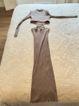Vestido Canale marron