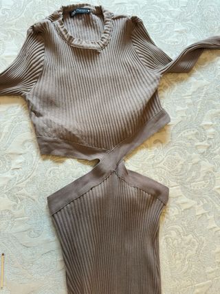 Vestido Canale marron