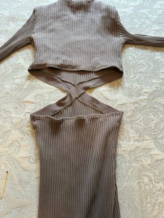 Vestido Canale marron