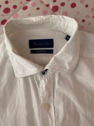 Camisa blanca hombre Massimo Dutti