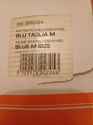 Pattini ultima 2 foto ci sono le misure.