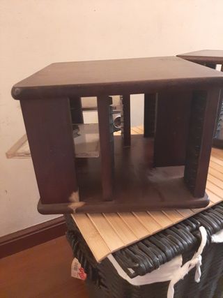 2 Expositores CDs giratorios en madera