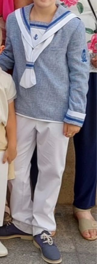 Traje de comunion niño precioso talla 8