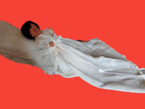 Abito per battesimo antico con pizzi