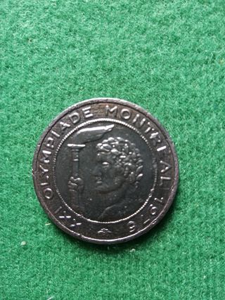 Moneda token olimpiada de Montreal de 1976
