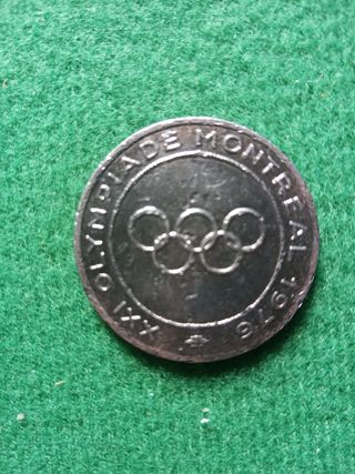 Moneda token olimpiada de Montreal de 1976