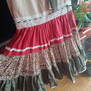 Falda campera handmade 