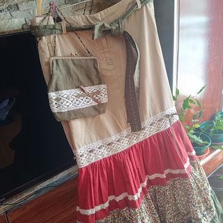 Falda campera handmade 