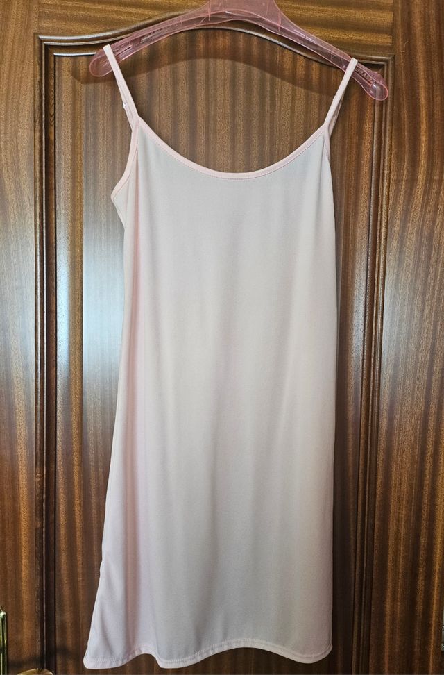 Vestido ceremonia encaje con cinturón 