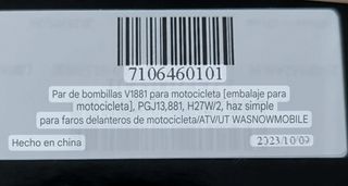 Bombillas para moto