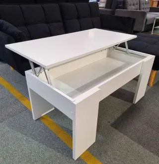 PACK SALON EN BLANCO MESA MUEBLE TV SILLAS