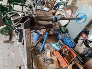 Maquina recoger goma goteo o cinta