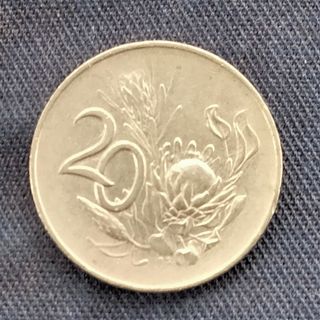 Moneda 20 céntimos Sudáfrica 1965