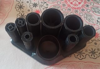 Limpiador de brochas de maquillaje.