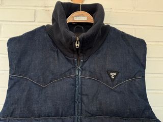 G STAR chaleco acolchado vaquero talla XL 