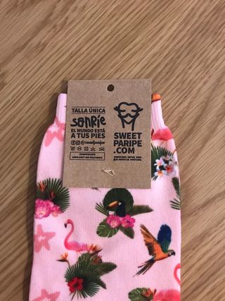 Calcetines tropicales rosas Sweet Paripe nuevos
