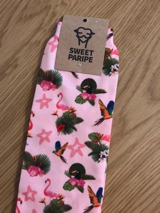 Calcetines tropicales rosas Sweet Paripe nuevos