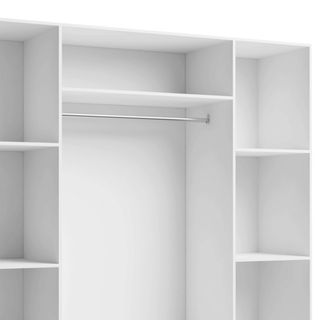 🚪 Armario blanco 4 puertas y 2 cajones 🧥