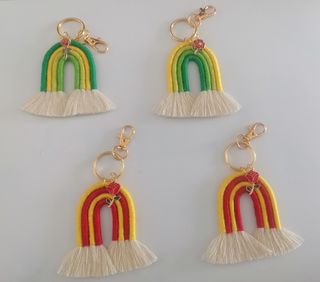Arcoiris de macramé 