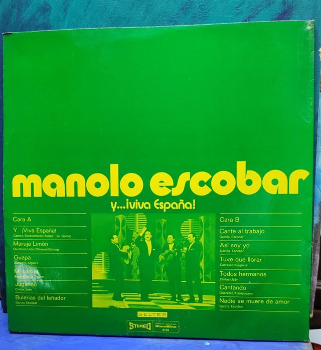 Disco "y... Viva España! Manolo Escobar.