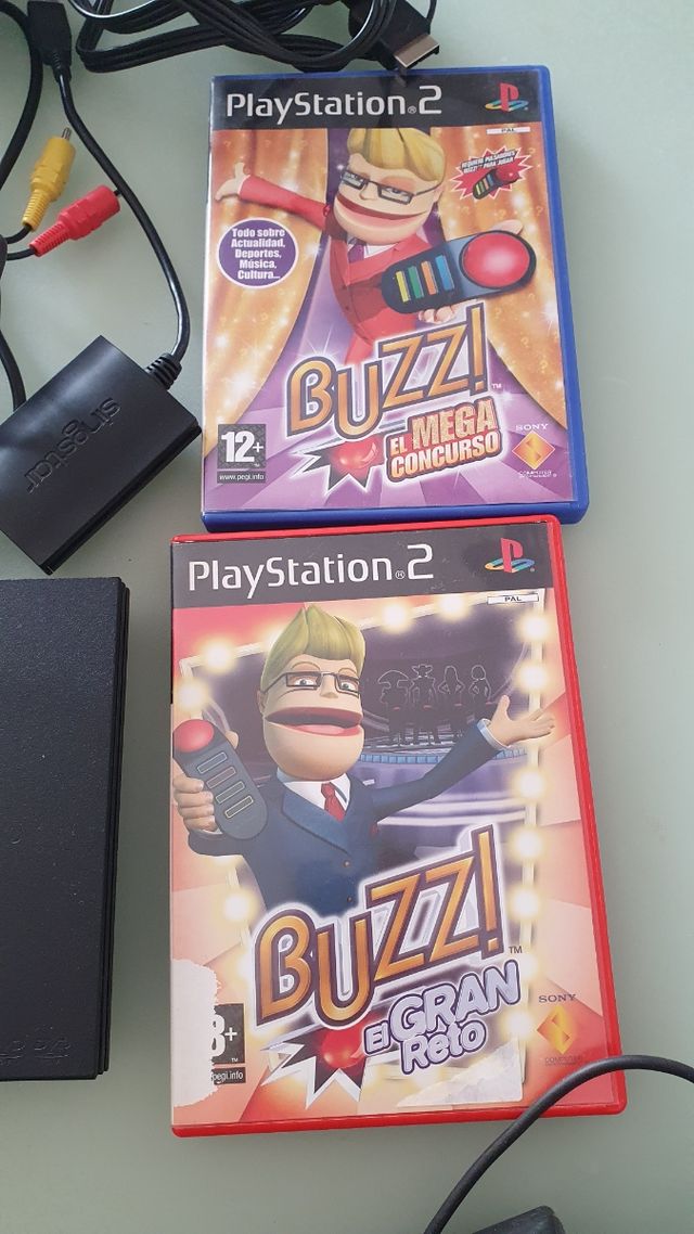 PS2 + SingStar + Buzz + Juegos
