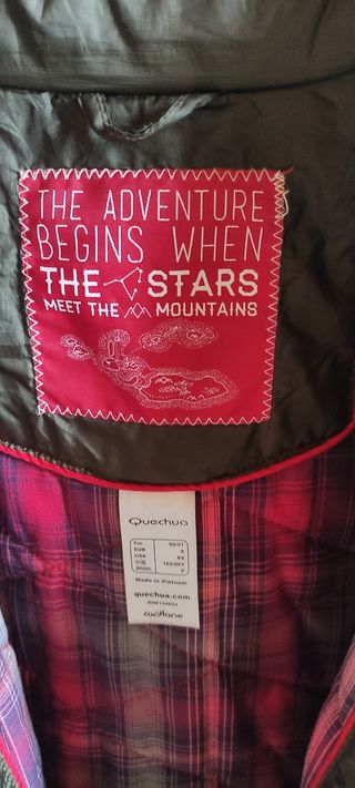 Parka de montaña impermeable, abrigo, chaquetón S