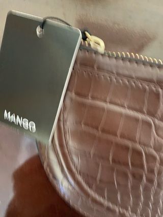 Bolsito marron de niña o adolescente de mango