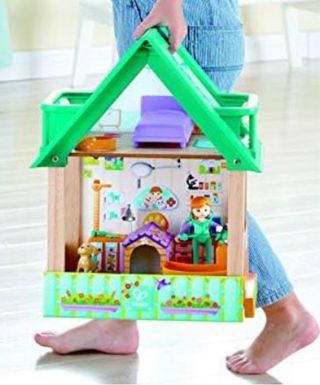 Juguete Hape Set Centro veterinario amigos peludos