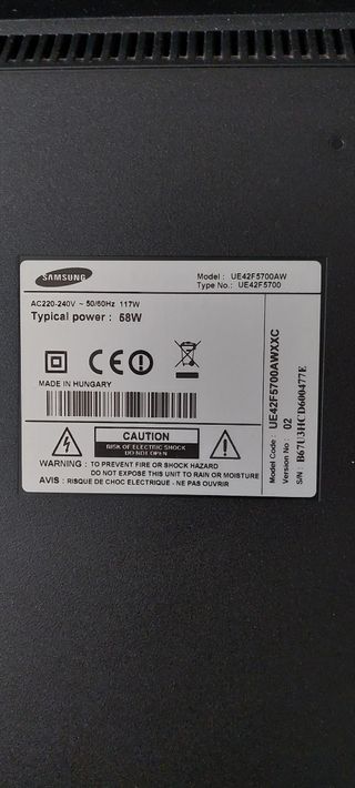 Despiece componentes samsung eu42f5700aw