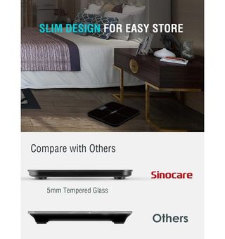 Bascula Digital Sinocare conexion App Bluetooth