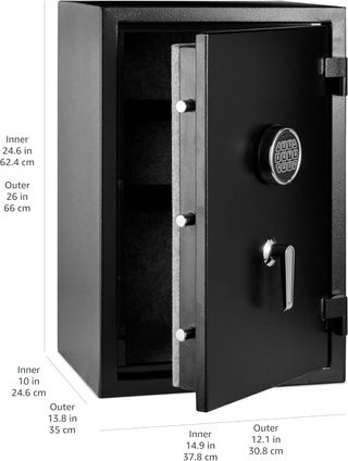 Caja fuerte ignífuga Amazon Basics 