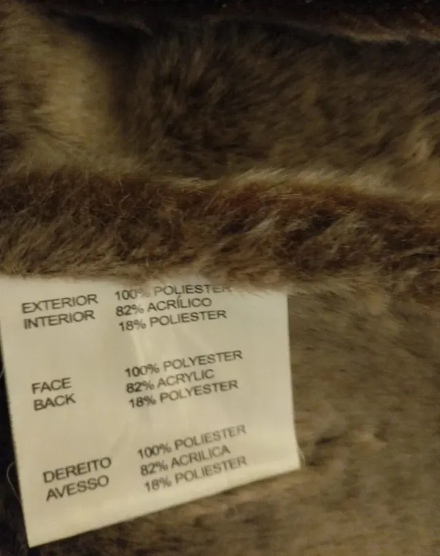 Abrigo invierno de pelo mujer