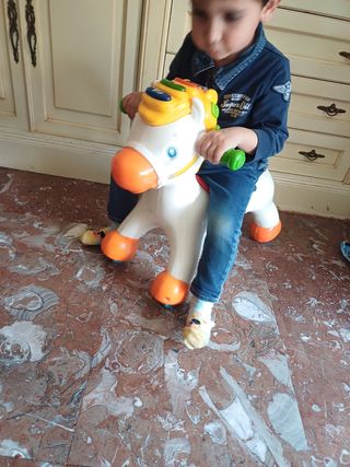 Caballo balancín y correpasillos