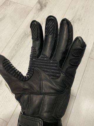 Guantes de cuero para moto 