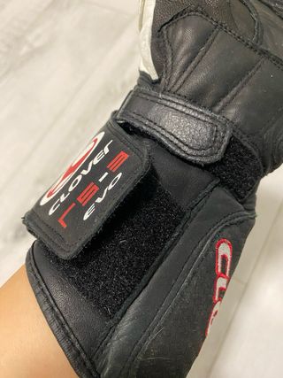 Guantes de cuero para moto 