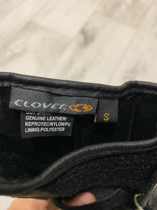 Guantes de cuero para moto 