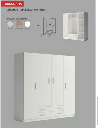 Armario de 2 3 y 4 puertas