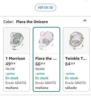 Hamaca mecedora bebé Ingenuity.