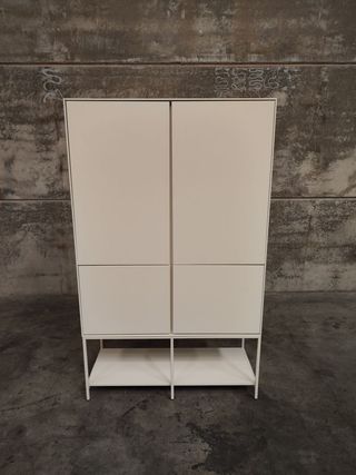 Aparador alto Vedrana 4 puertas DM lacado blanco