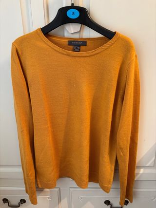 Jersey punto mostaza talla S