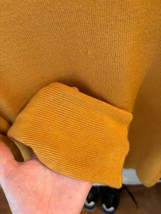 Jersey punto mostaza talla S